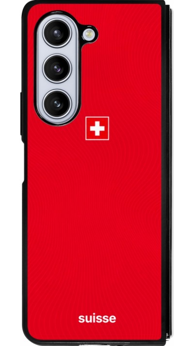 Samsung Galaxy Z Fold5 Case Hülle - Silikon schwarz Schweiz 2026 personalisierbares Fussballtrikot