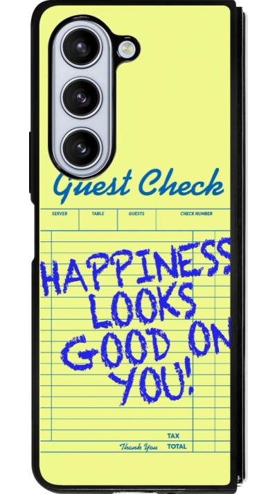 Samsung Galaxy Z Fold5 Case Hülle - Silikon schwarz Guest check 2026