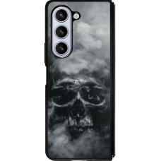 Samsung Galaxy Z Fold5 Case Hülle - Silikon schwarz Halloween 2024 smoky skull