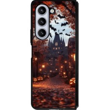 Samsung Galaxy Z Fold5 Case Hülle - Silikon schwarz Halloween 2025 Haunted house