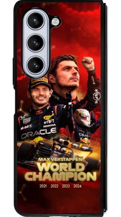 Samsung Galaxy Z Fold5 Case Hülle - Silikon schwarz Max Verstappen Champion 2023