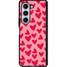 Samsung Galaxy Z Fold5 Case Hülle - Silikon schwarz Mom 2024 kleine Herzen