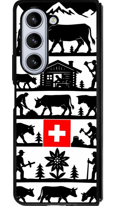 Samsung Galaxy Z Fold5 Case Hülle - Silikon schwarz Poya Schweiz 1