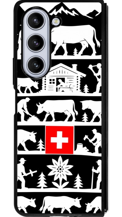 Samsung Galaxy Z Fold5 Case Hülle - Silikon schwarz Poya Schweiz 1 schwarz