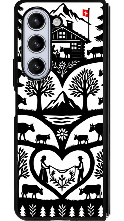 Samsung Galaxy Z Fold5 Case Hülle - Silikon schwarz Poya Schweiz 2