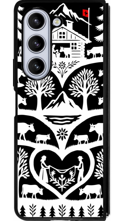 Samsung Galaxy Z Fold5 Case Hülle - Silikon schwarz Poya Schweiz 2 schwarz
