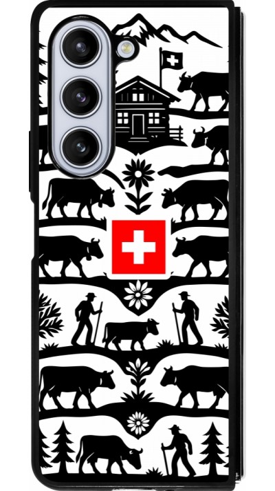 Samsung Galaxy Z Fold5 Case Hülle - Silikon schwarz Poya Schweiz 3