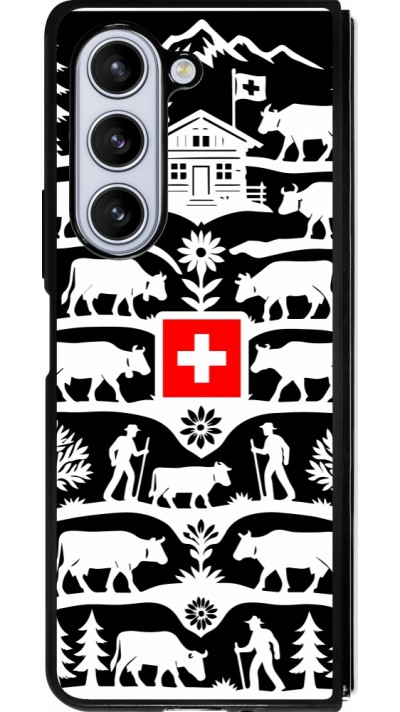 Samsung Galaxy Z Fold5 Case Hülle - Silikon schwarz Poya Schweiz 3 schwarz