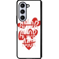 Samsung Galaxy Z Fold5 Case Hülle - Silikon schwarz Saint Valentines Day 26 Amor