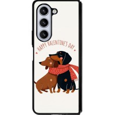 Samsung Galaxy Z Fold5 Case Hülle - Silikon schwarz Saint Valentines Day 26 Happy Valentine