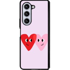 Samsung Galaxy Z Fold5 Case Hülle - Silikon schwarz Saint Valentines Day 26 Heart