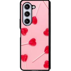 Samsung Galaxy Z Fold5 Case Hülle - Silikon schwarz Saint Valentines Day 26 Lollipop