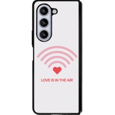 Samsung Galaxy Z Fold5 Case Hülle - Silikon schwarz Saint Valentines Day 26 Love is in the air
