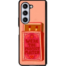 Samsung Galaxy Z Fold5 Case Hülle - Silikon schwarz Saint Valentines Day 26 Perfect Match