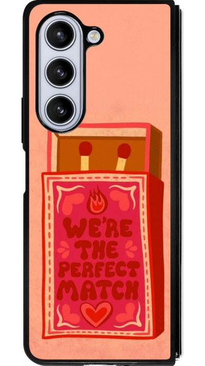 Samsung Galaxy Z Fold5 Case Hülle - Silikon schwarz Saint Valentines Day 26 Perfect Match