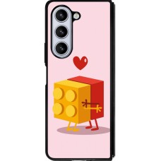 Samsung Galaxy Z Fold5 Case Hülle - Silikon schwarz Saint Valentines Day 26 Puzzle