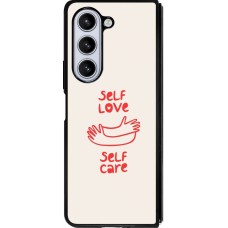 Samsung Galaxy Z Fold5 Case Hülle - Silikon schwarz Saint Valentines Day 26 Self love self care
