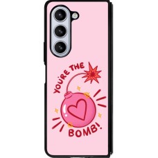 Samsung Galaxy Z Fold5 Case Hülle - Silikon schwarz Saint Valentines Day 26 You are the bomb