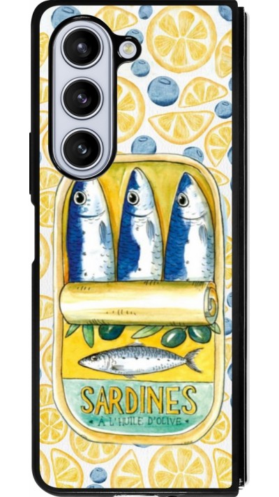 Samsung Galaxy Z Fold5 Case Hülle - Silikon schwarz Sardines in oil 2026