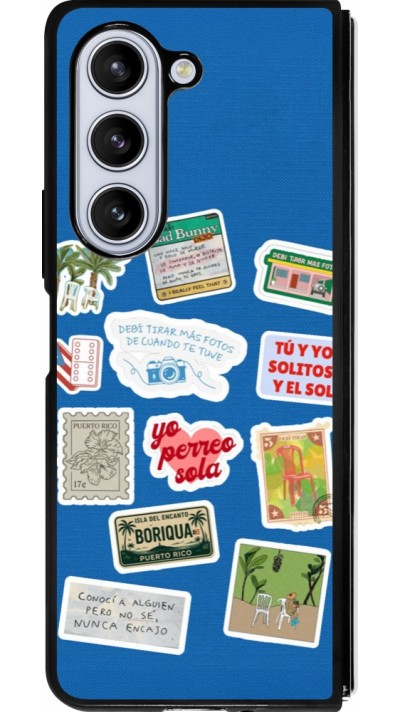 Samsung Galaxy Z Fold5 Case Hülle - Silikon schwarz Seals of the Dominican Republic DTMF