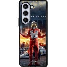 Samsung Galaxy Z Fold5 Case Hülle - Silikon schwarz Senna The King of Rain