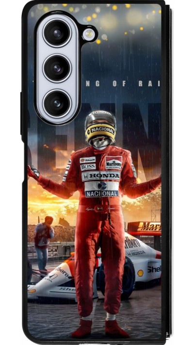 Samsung Galaxy Z Fold5 Case Hülle - Silikon schwarz Senna The King of Rain