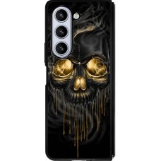 Samsung Galaxy Z Fold5 Case Hülle - Silikon schwarz Skull 02