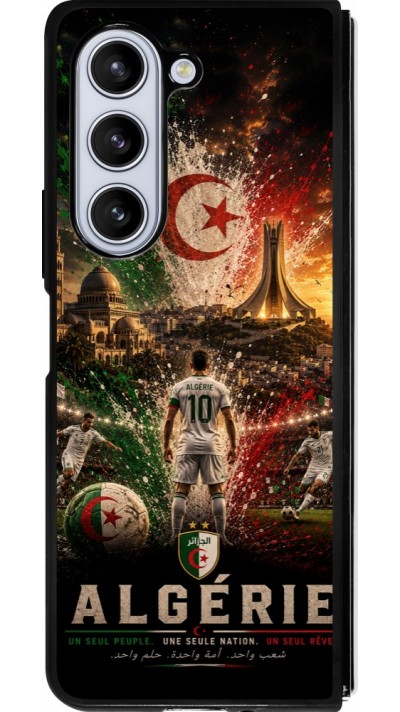 Samsung Galaxy Z Fold5 Case Hülle - Silikon schwarz Fussball Algerien splash 2026