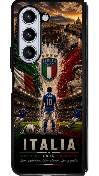 Samsung Galaxy Z Fold5 Case Hülle - Silikon schwarz Fussball Italien splash 2026