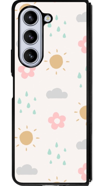Samsung Galaxy Z Fold5 Case Hülle - Silikon schwarz Spring 23 weather
