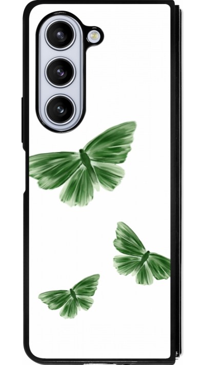 Samsung Galaxy Z Fold5 Case Hülle - Silikon schwarz Butterflies 2026