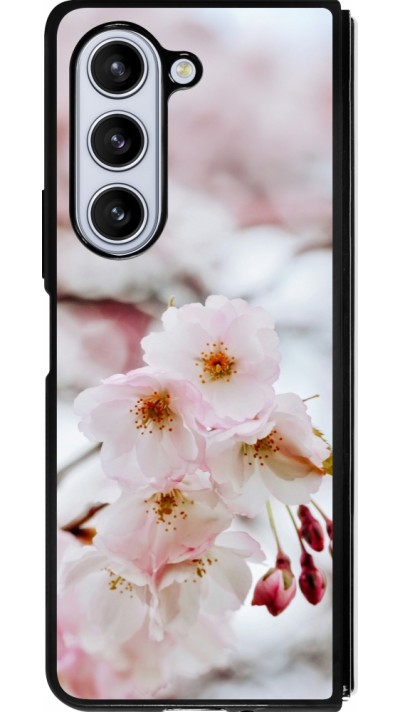 Samsung Galaxy Z Fold5 Case Hülle - Silikon schwarz Cherry tree 2026