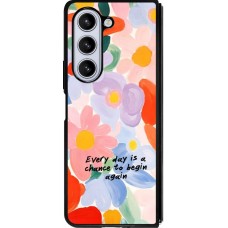 Samsung Galaxy Z Fold5 Case Hülle - Silikon schwarz Every day is a chance 2026