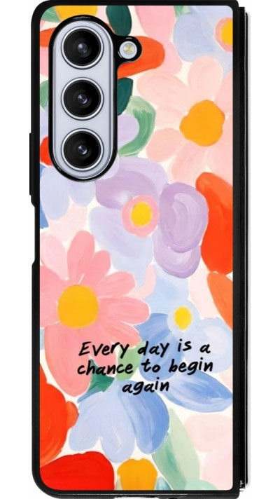Samsung Galaxy Z Fold5 Case Hülle - Silikon schwarz Every day is a chance 2026