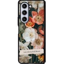 Samsung Galaxy Z Fold5 Case Hülle - Silikon schwarz Full Bloom 2026