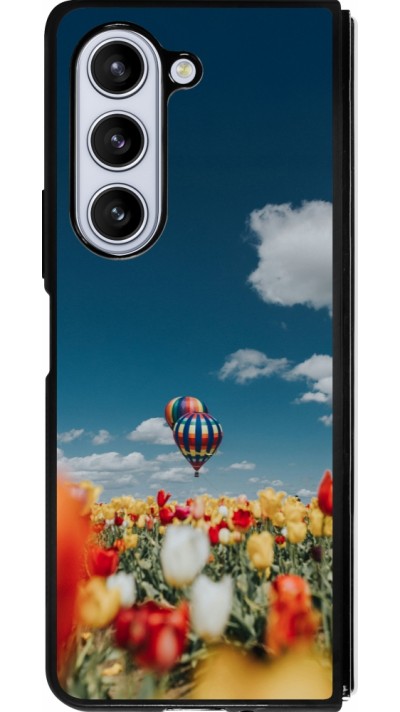 Samsung Galaxy Z Fold5 Case Hülle - Silikon schwarz Hot air balloon 2026