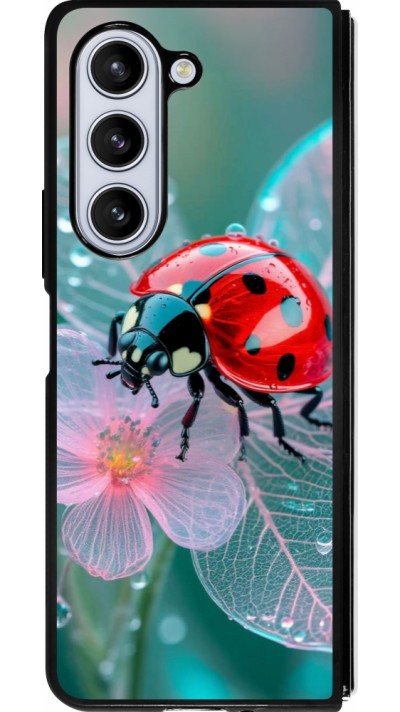Samsung Galaxy Z Fold5 Case Hülle - Silikon schwarz Ladybird in bloom 2026