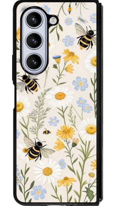 Samsung Galaxy Z Fold5 Case Hülle - Silikon schwarz Pattern bees 2026