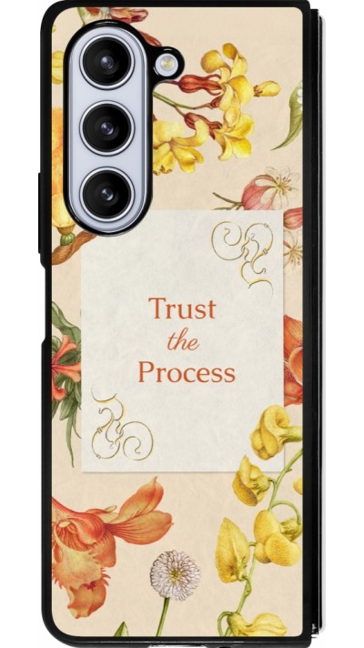 Samsung Galaxy Z Fold5 Case Hülle - Silikon schwarz Trust the process 2026