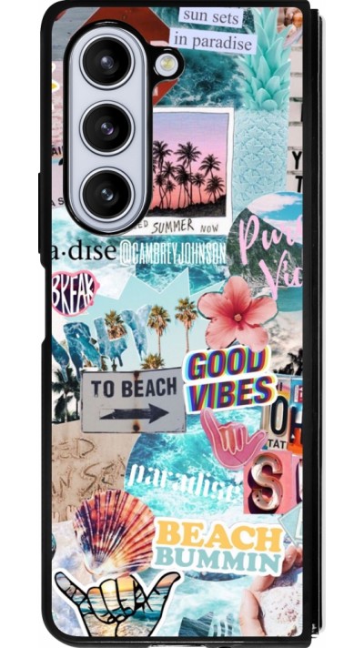 Samsung Galaxy Z Fold5 Case Hülle - Silikon schwarz Summer 20 collage