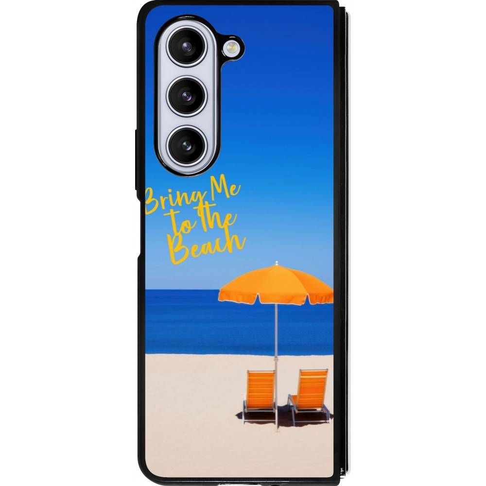 Samsung Galaxy Z Fold5 Case Hülle - Silikon schwarz Summer 2025 Bring me to the beach