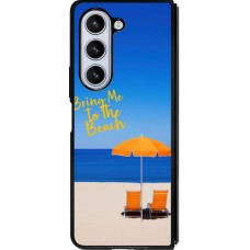 Samsung Galaxy Z Fold5 Case Hülle - Silikon schwarz Summer 2025 Bring me to the beach