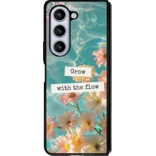 Samsung Galaxy Z Fold5 Case Hülle - Silikon schwarz Summer 2025 Grow with the flow
