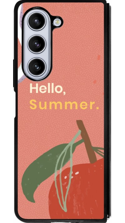 Samsung Galaxy Z Fold5 Case Hülle - Silikon schwarz Summer 2025 Hello summer