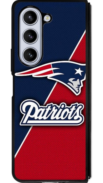 Samsung Galaxy Z Fold5 Case Hülle - Silikon schwarz Super Bowl 26 Patriots 1