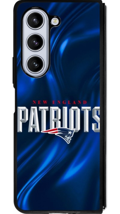 Samsung Galaxy Z Fold5 Case Hülle - Silikon schwarz Super Bowl 26 Patriots 2