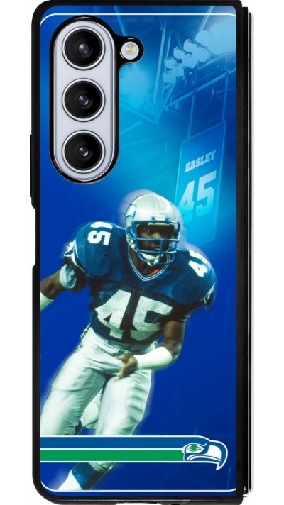 Samsung Galaxy Z Fold5 Case Hülle - Silikon schwarz Super Bowl 26 Seattle 1