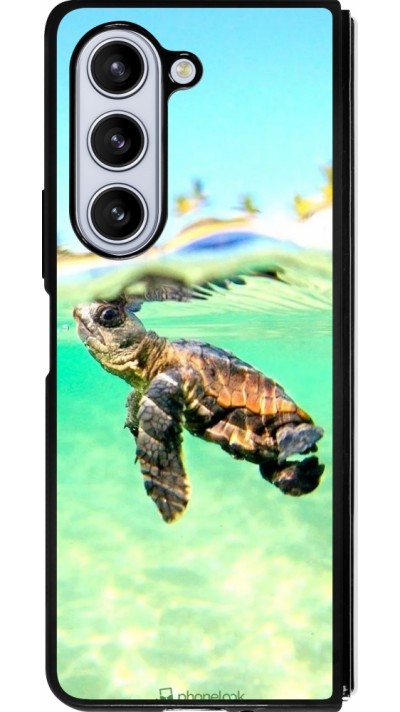 Samsung Galaxy Z Fold5 Case Hülle - Silikon schwarz Turtle Underwater