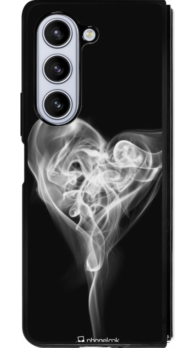 Samsung Galaxy Z Fold5 Case Hülle - Silikon schwarz Valentine 2022 Black Smoke