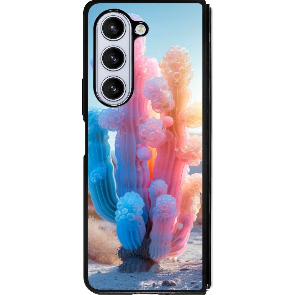 Samsung Galaxy Z Fold5 Case Hülle - Silikon schwarz Artificial vegetation 2025